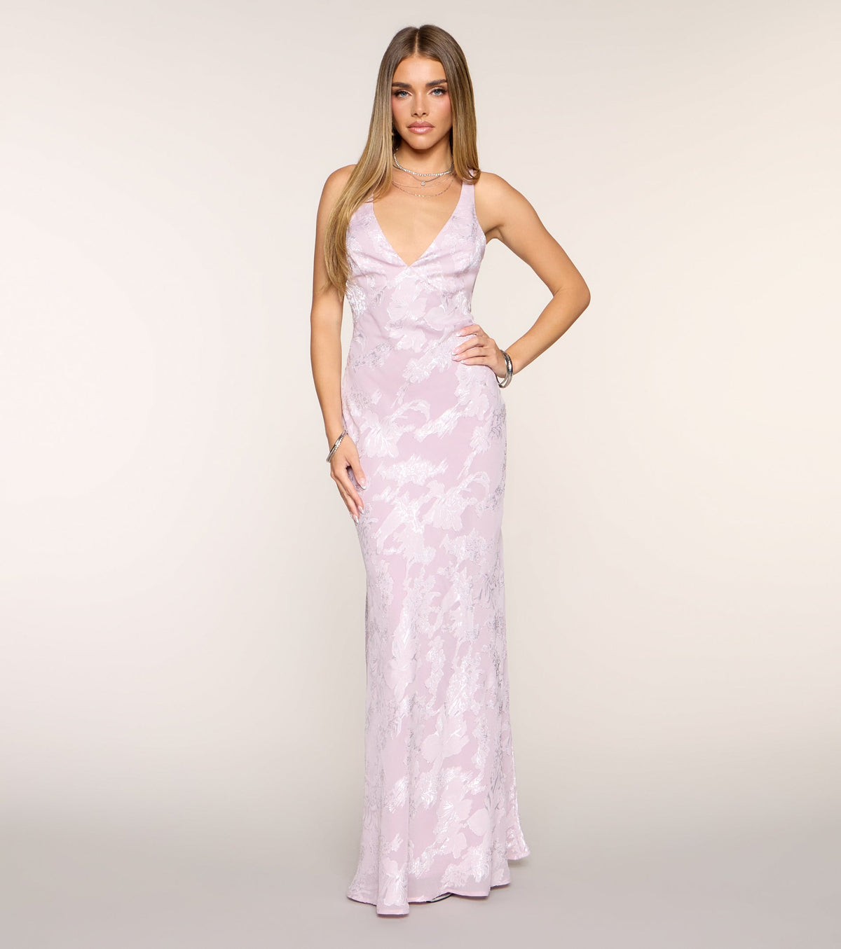 Jacqueline Open Back A-Line Formal Dress