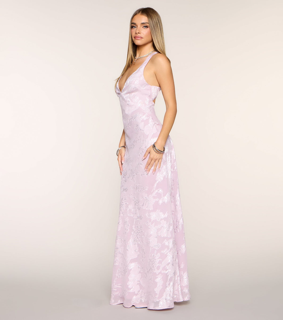 Jacqueline Open Back A-Line Formal Dress