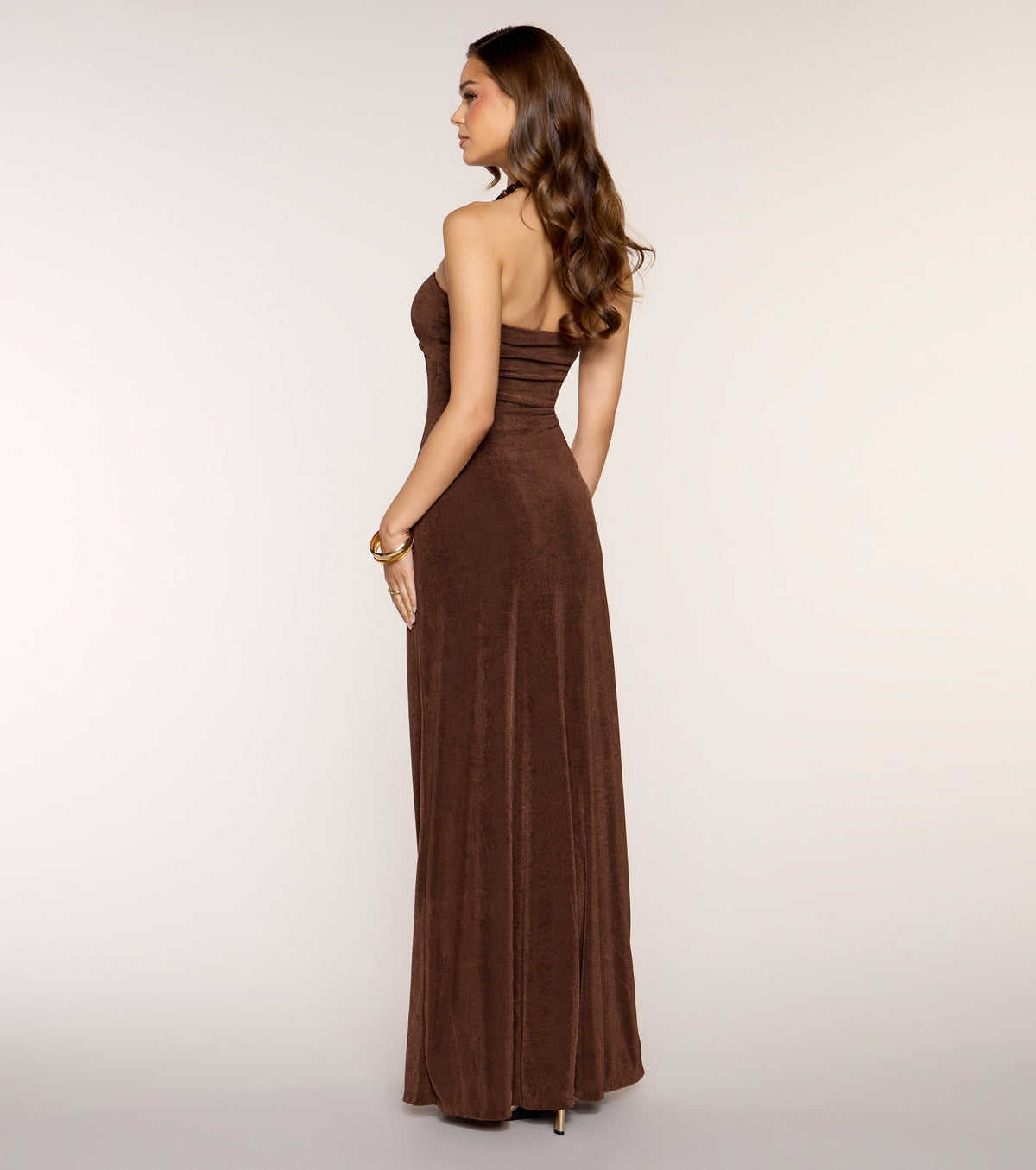 Maddie Halter Beaded A-Line Formal Dress