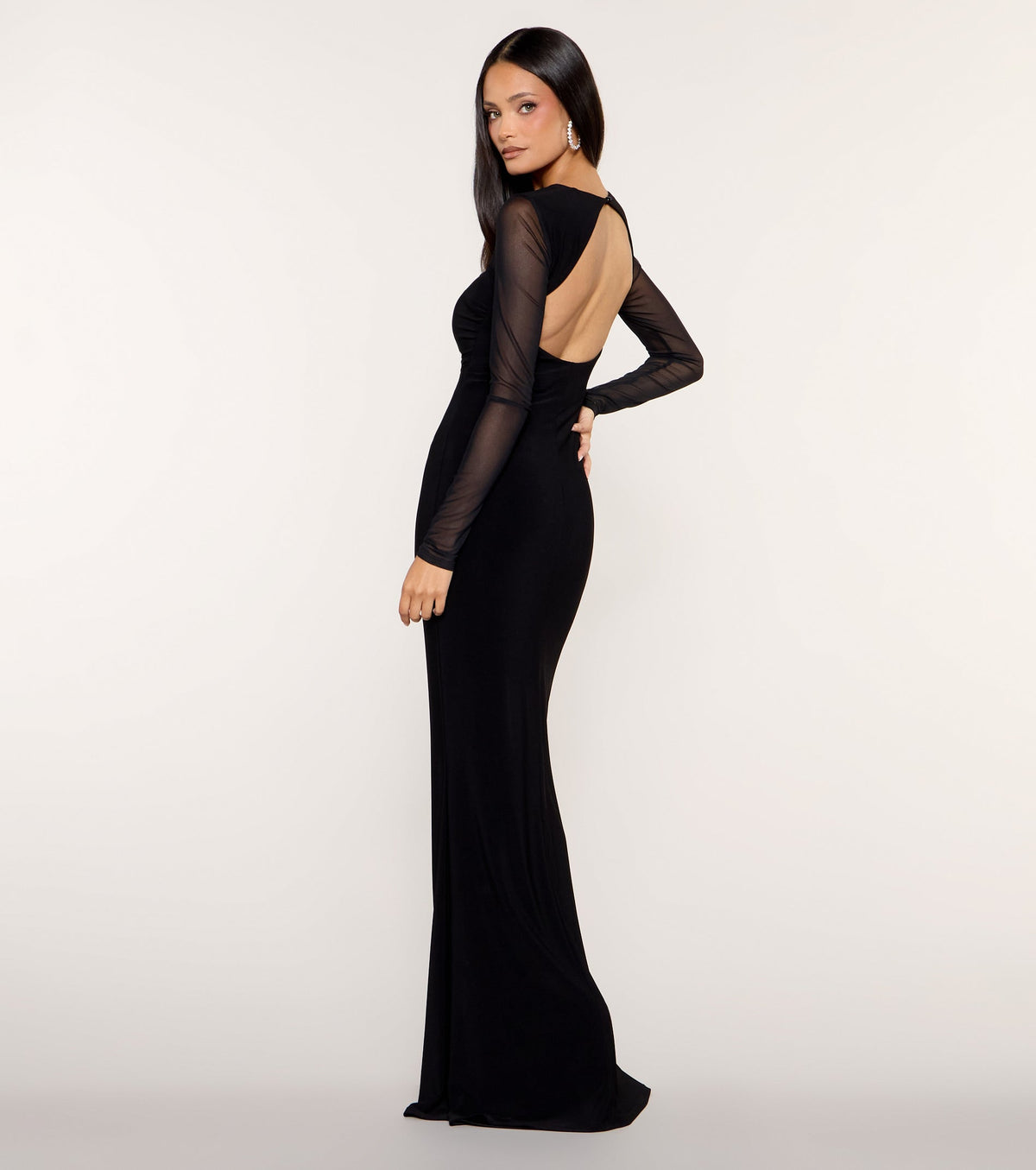 Nerine Square Neck Mermaid Formal Dress