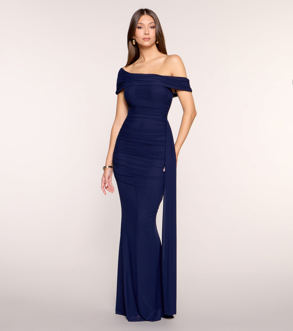 Dalphine Off-Shoulder Mermaid Formal Dress
