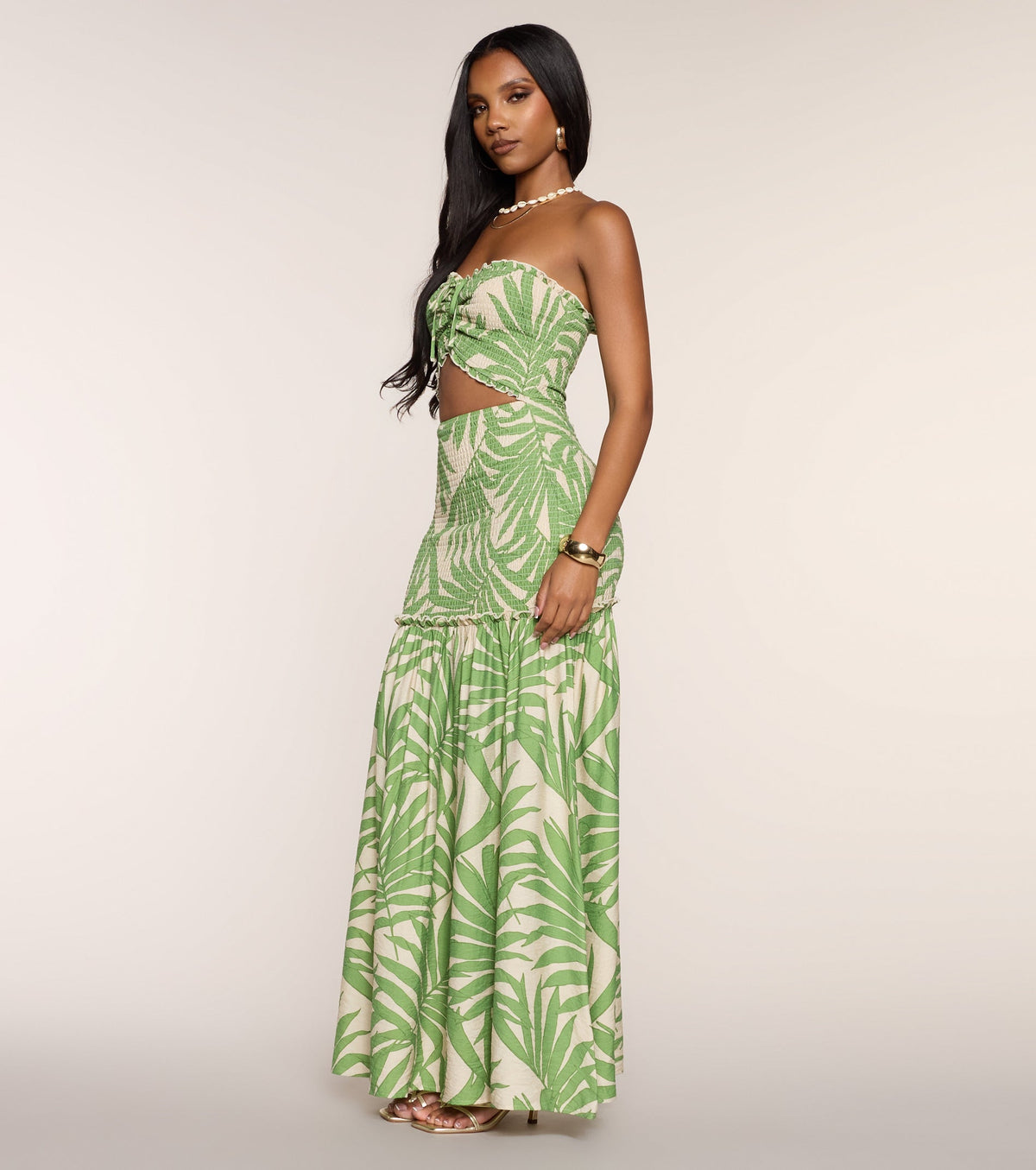 Coconut Coast Cutout Maxi Dress