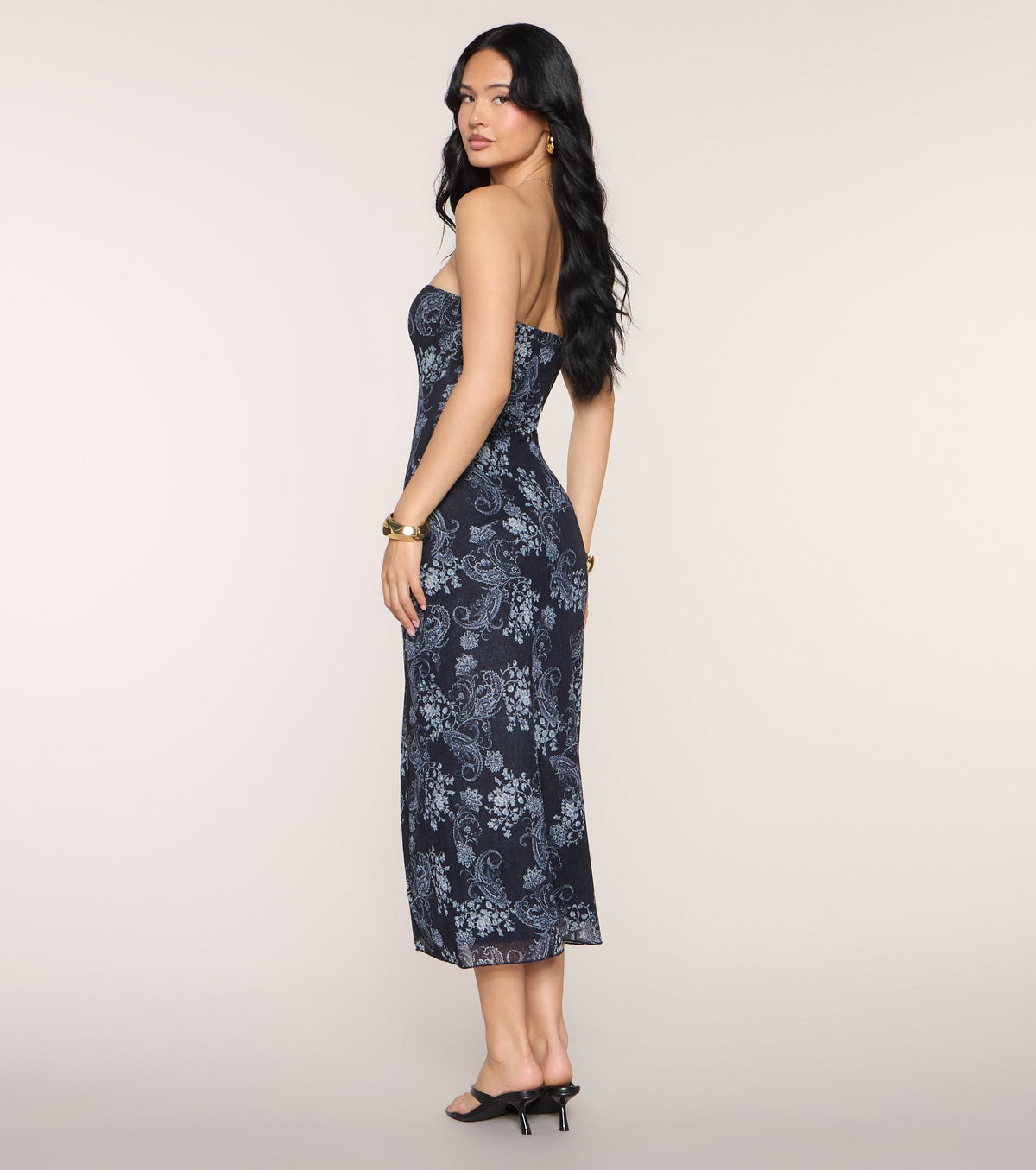 City After Sunset Paisley Midi Dress