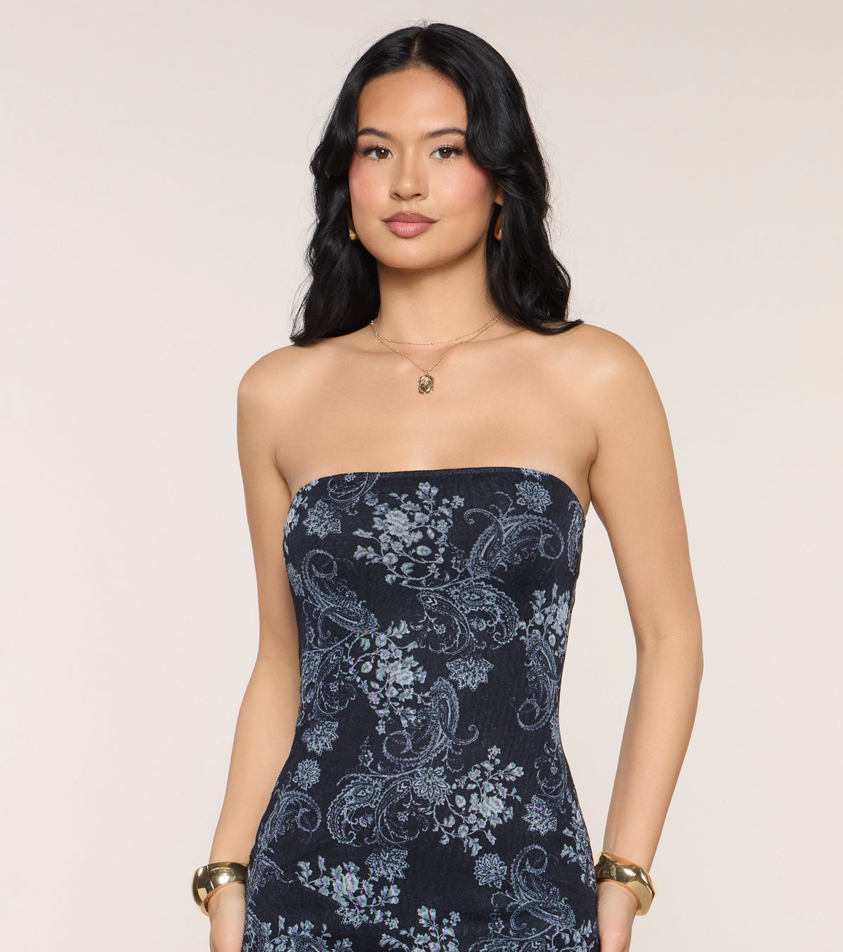 City After Sunset Paisley Midi Dress