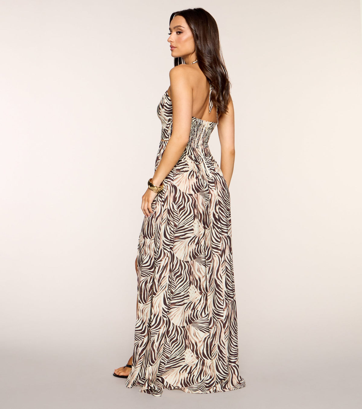 Sunkissed Stunner Halter Maxi Dress