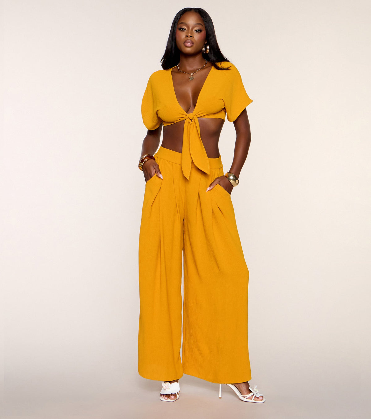 Breezy And Bold Wide-Leg Pants