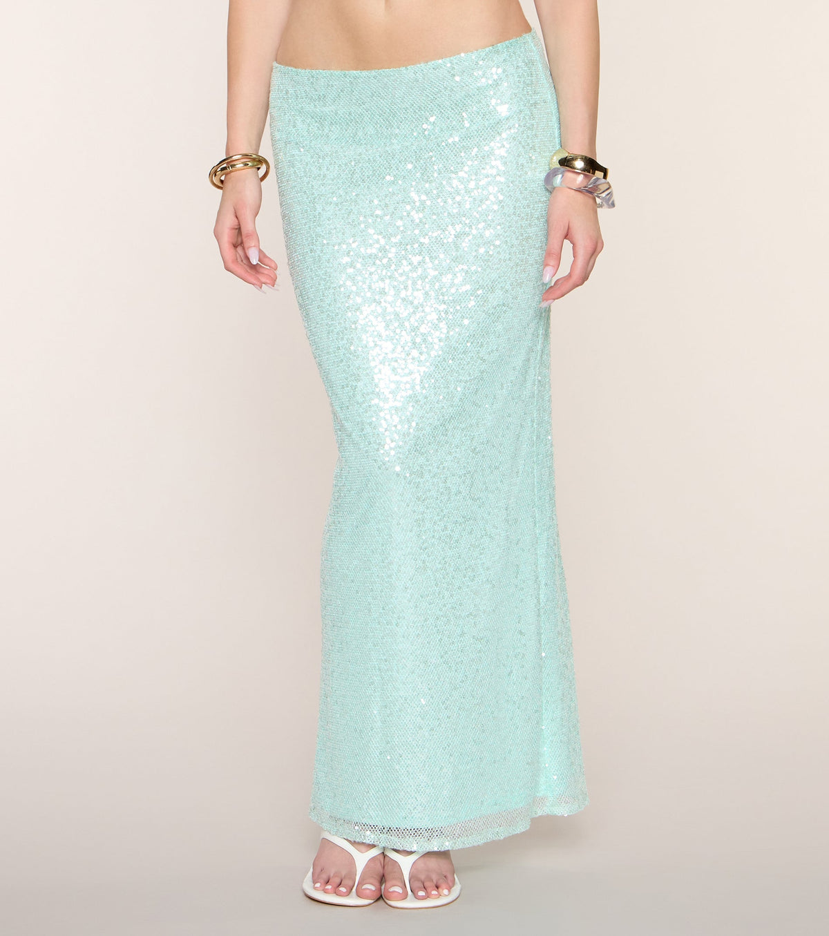 Instant Shine Sequin Maxi Skirt