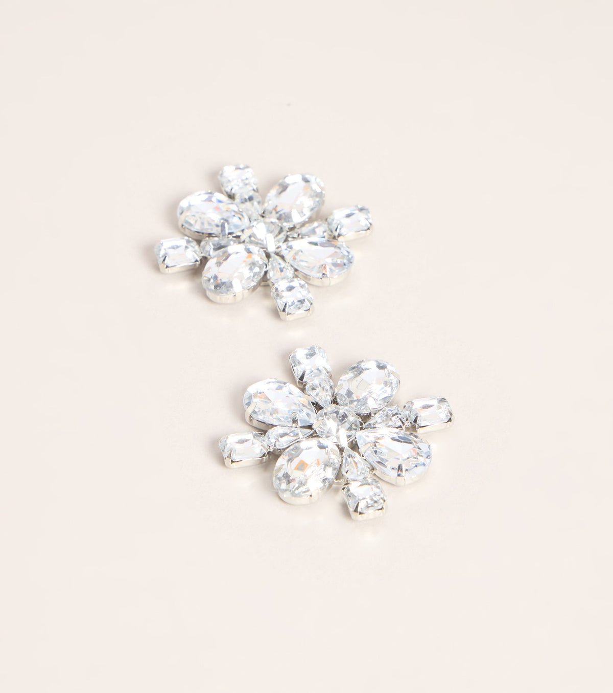 First Dance Rhinestone Flower Earrings