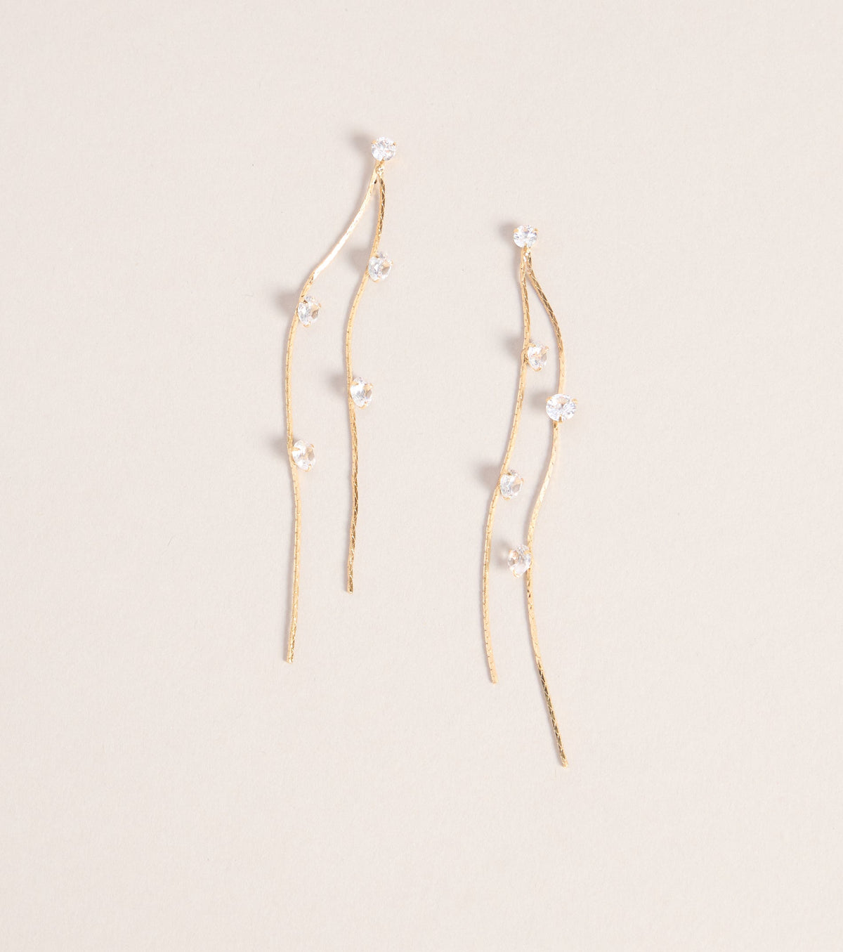 Glam In Motion Rhinestone Earrings