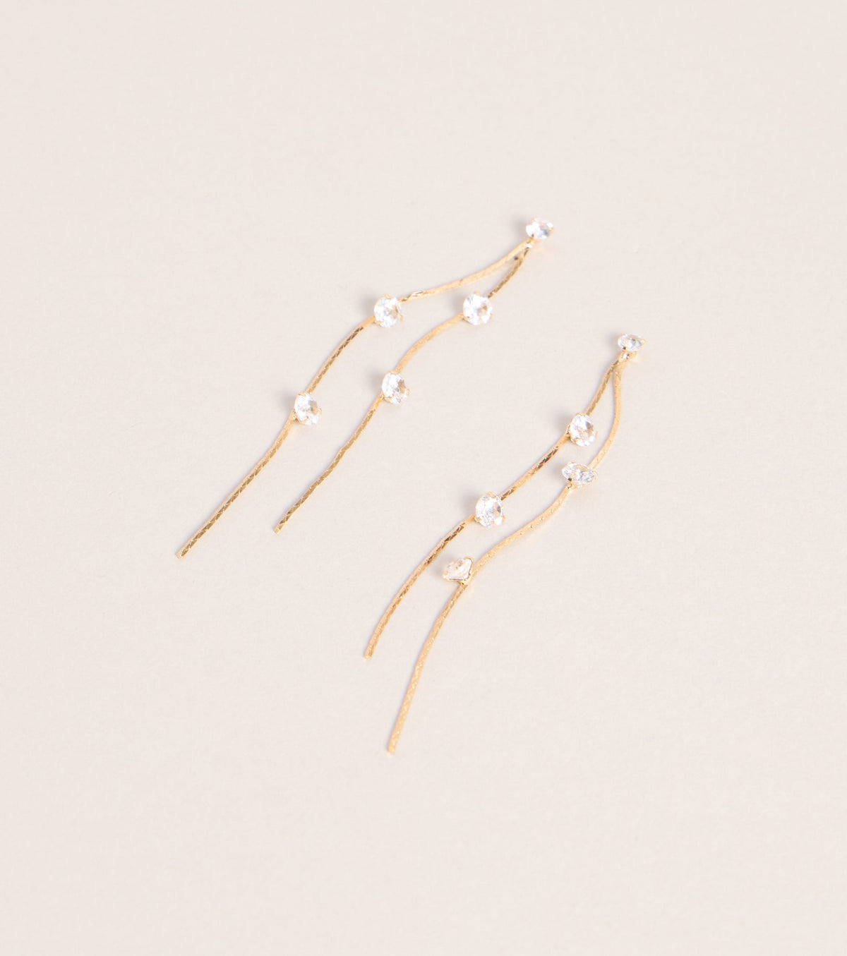 Glam In Motion Rhinestone Earrings