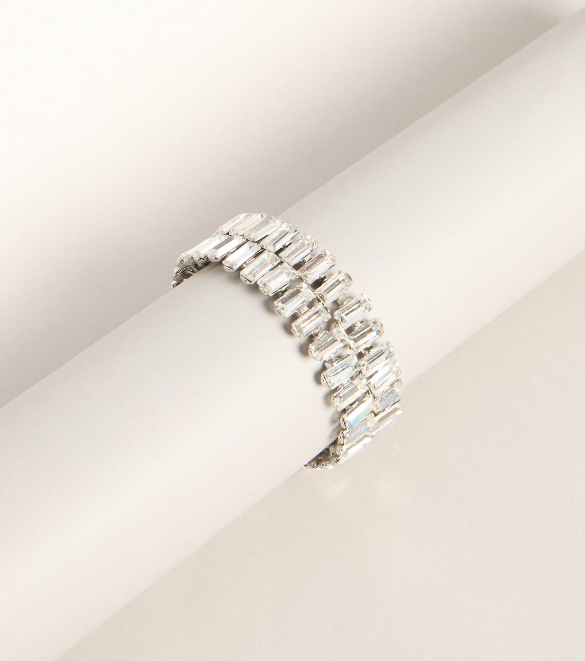 Dressed Up Rhinestone Stretch Bracelet