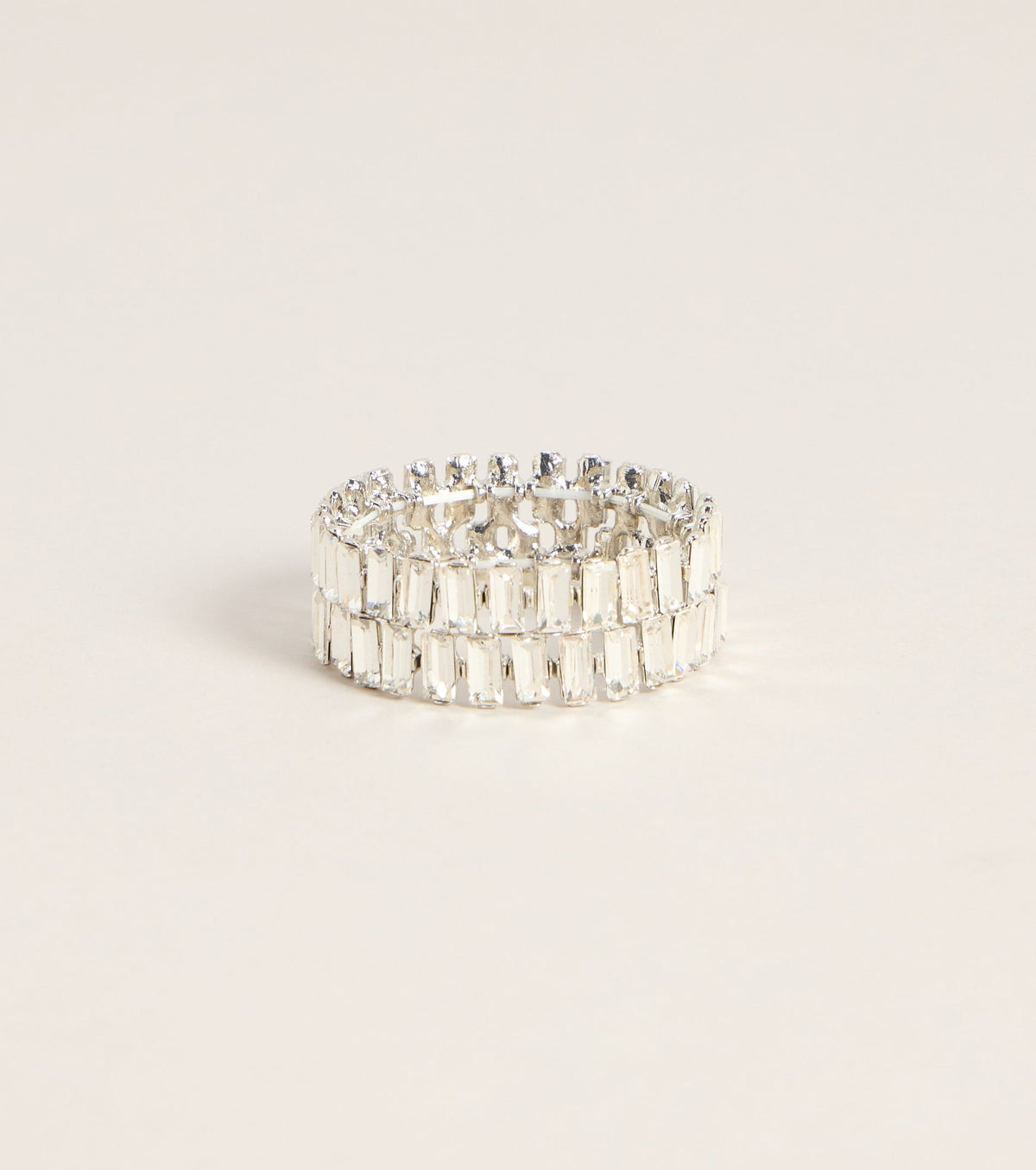 Dressed Up Rhinestone Stretch Bracelet