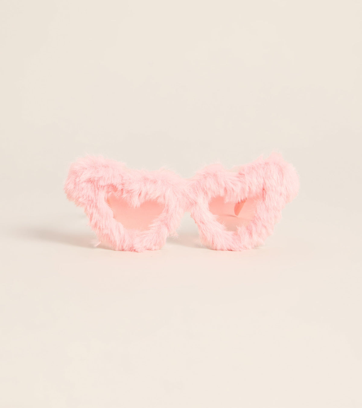 Love at First Look Faux Fur Heart Sunglasses