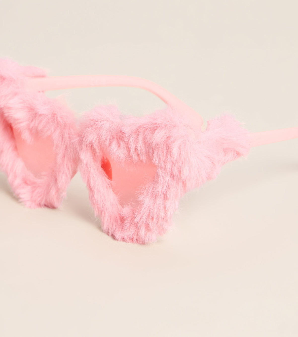 Love at First Look Faux Fur Heart Sunglasses