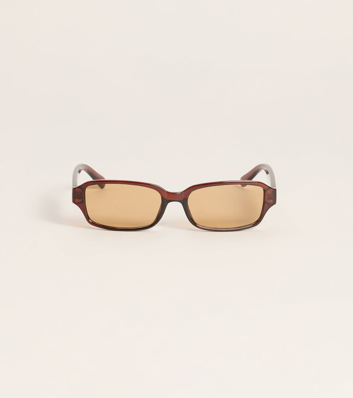 Seen And Unbothered Wraparound Rectangle Sunglasses