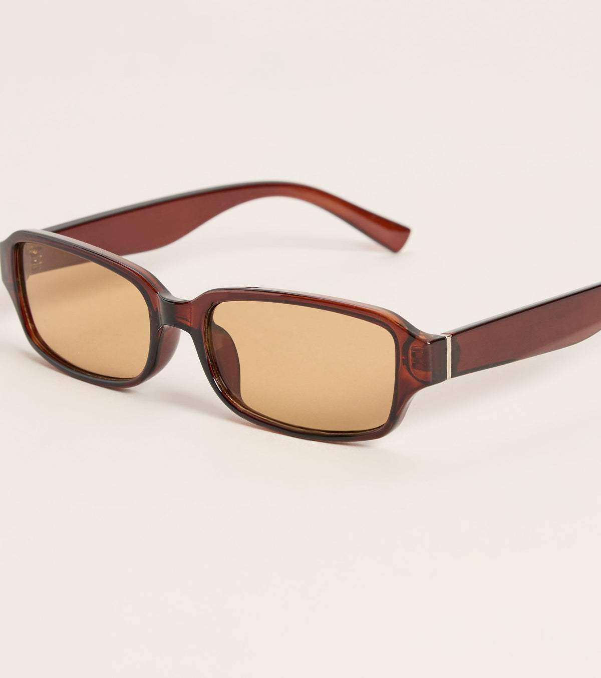 Seen And Unbothered Wraparound Rectangle Sunglasses