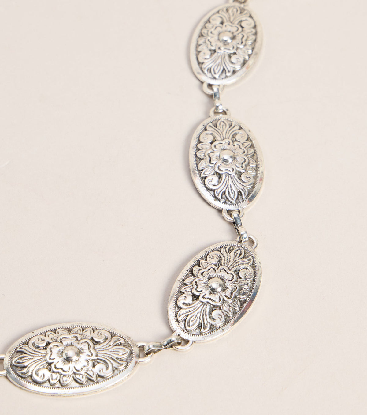 Wild Bloom Flower Concho Chain Belt