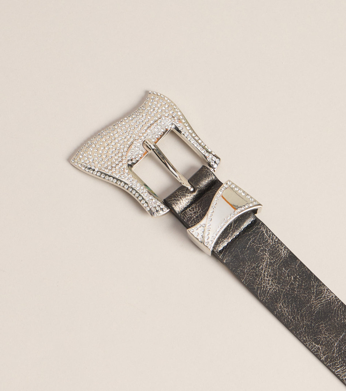 Too Glam To Gatekeep Rhinestone Buckle Belt