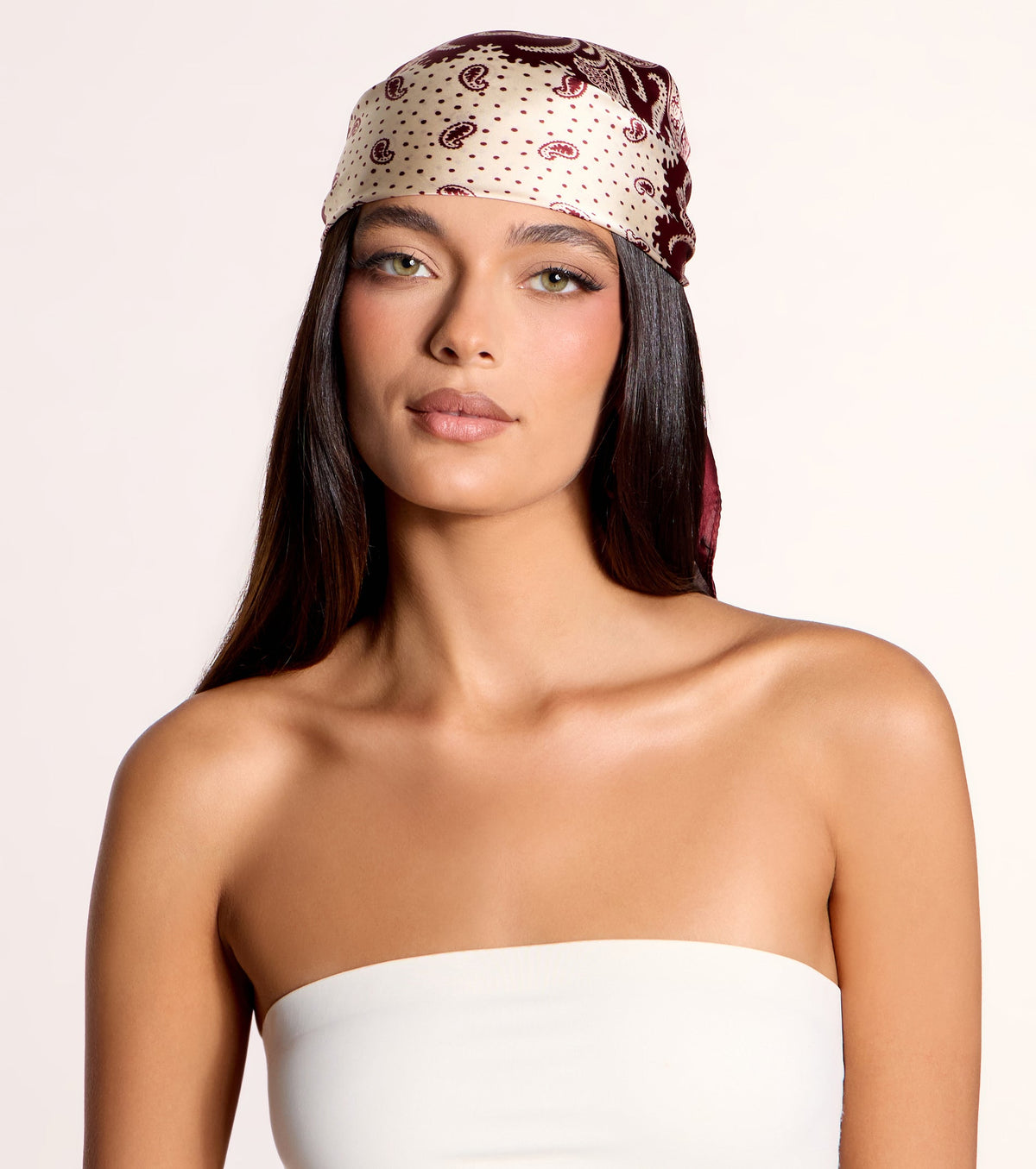 Style Switch Paisley Satin Scarf