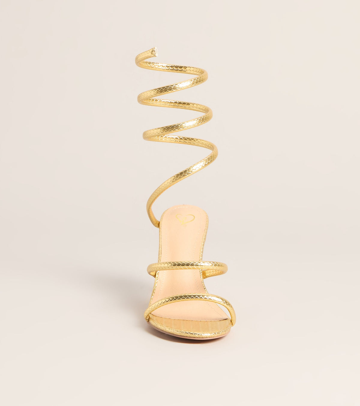 Golden Hour Spiral Stiletto Heels