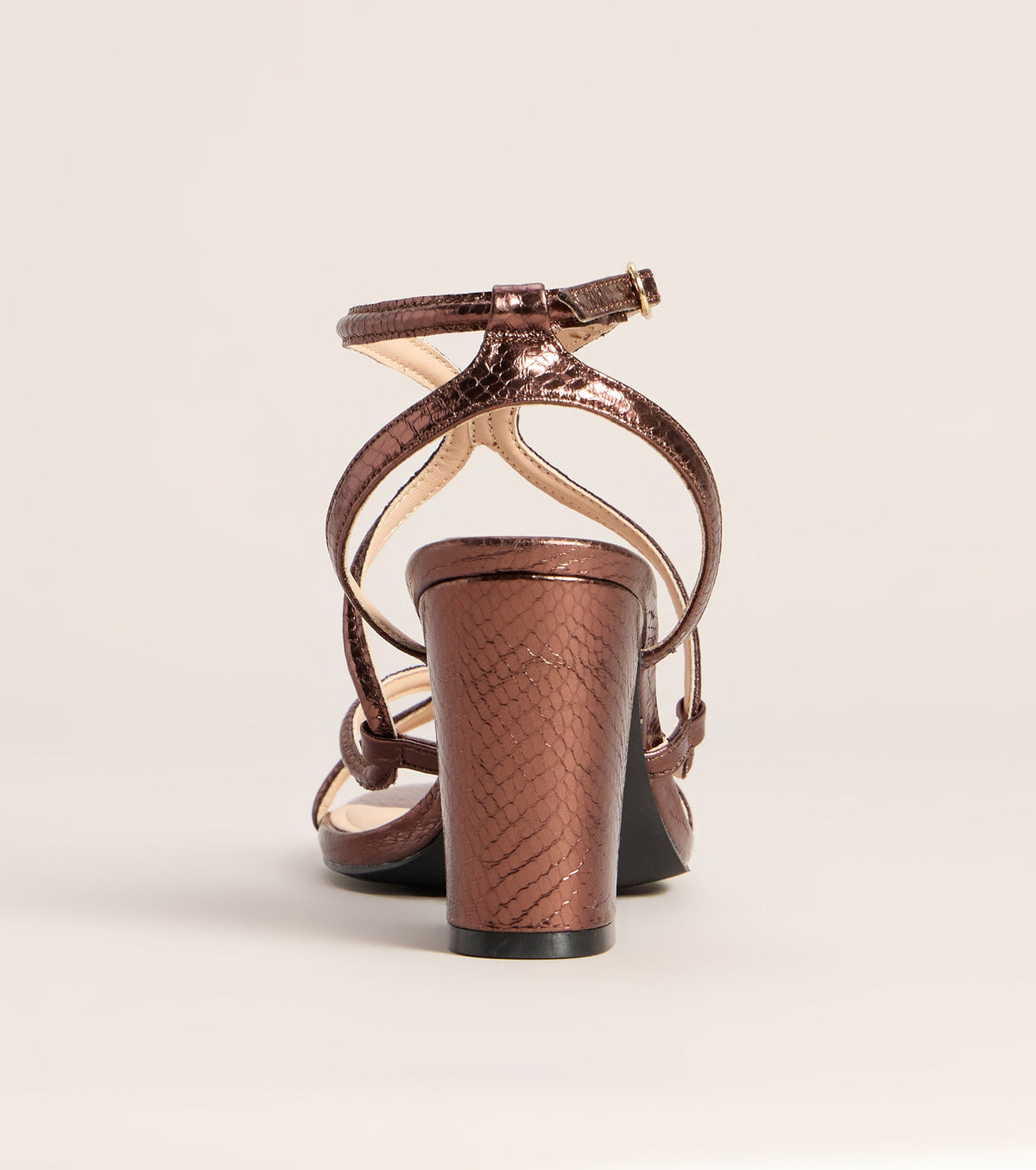 Made You Look Snake Block Heels