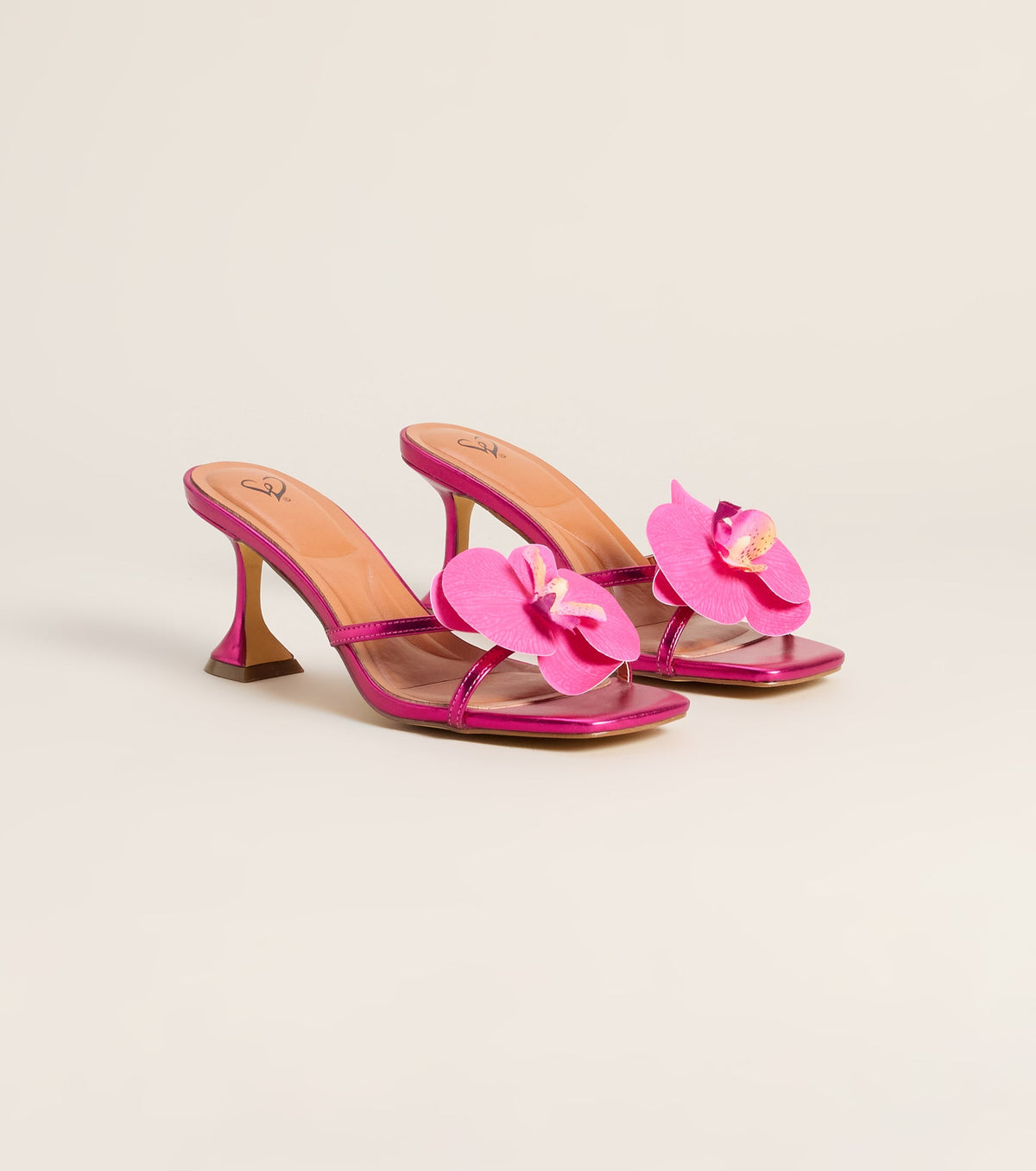 Poolside Playlist Tropical Flower Heels