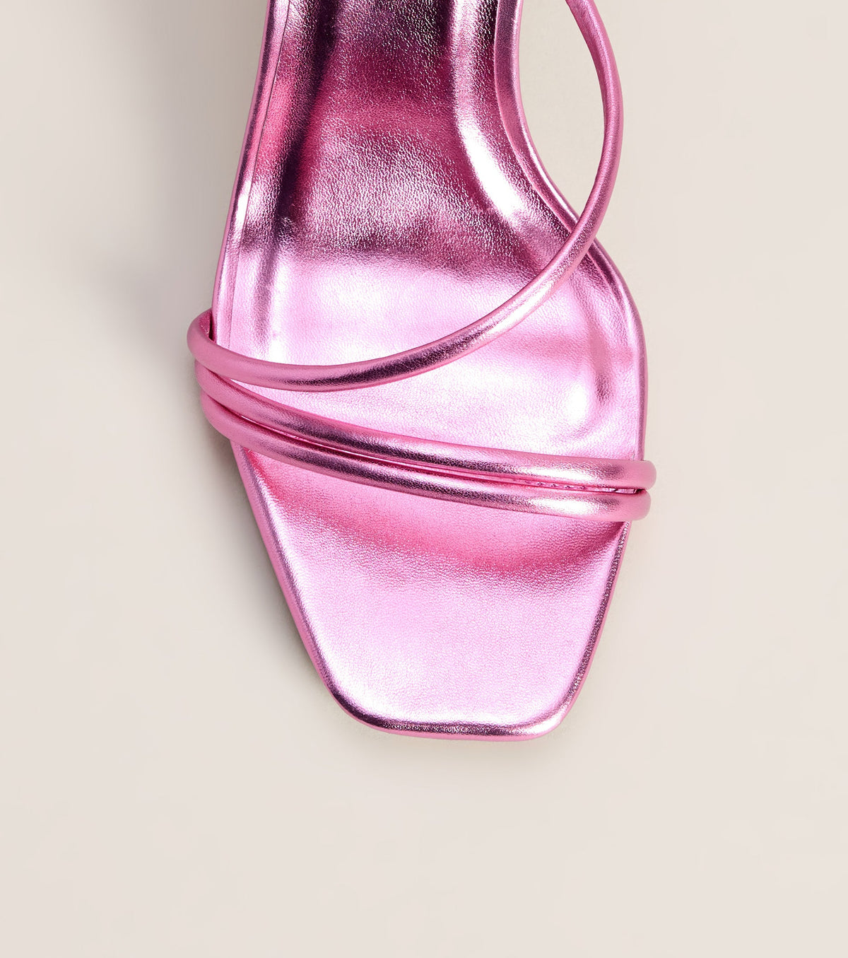 Extra Credit Metallic Faux Leather Stiletto Heels