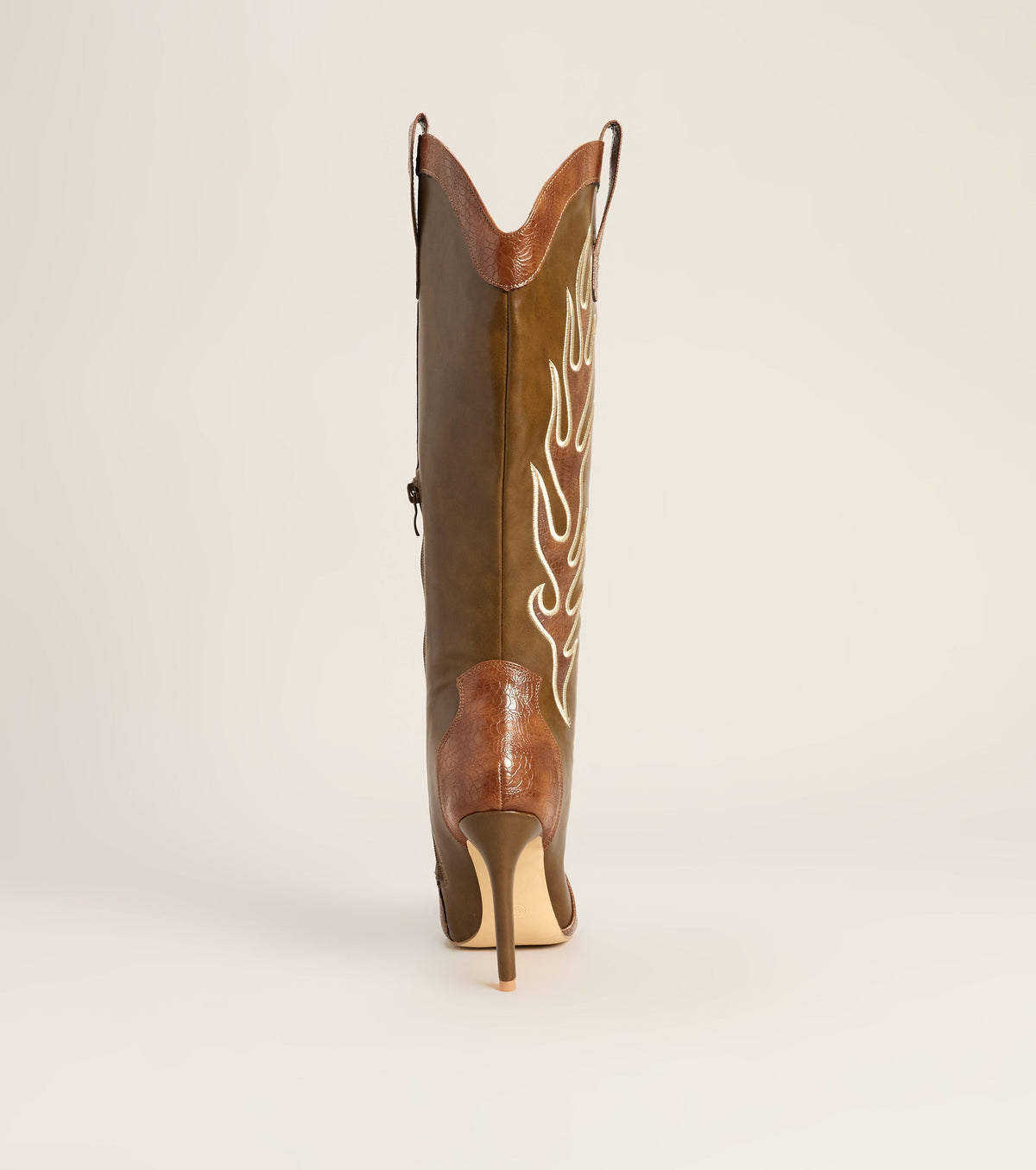 Front Row Flame Western Stiletto Boots