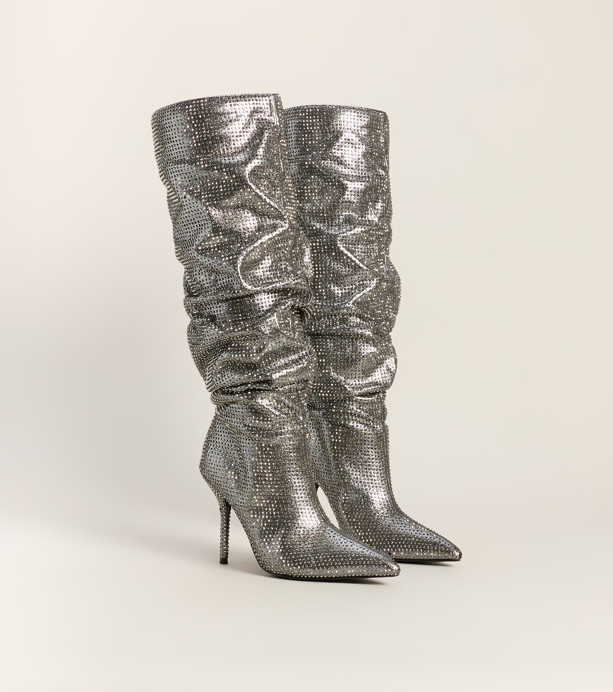 Steal The Flash Rhinestone Boots