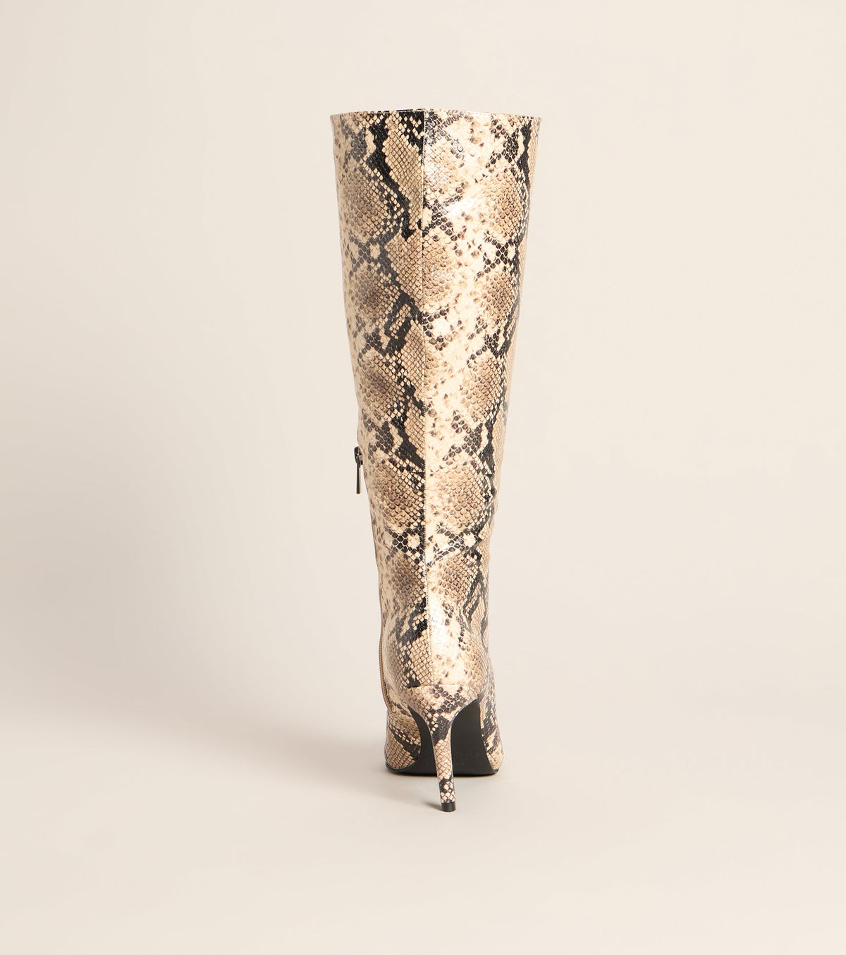 Wild Card Snake Print Knee High Boots