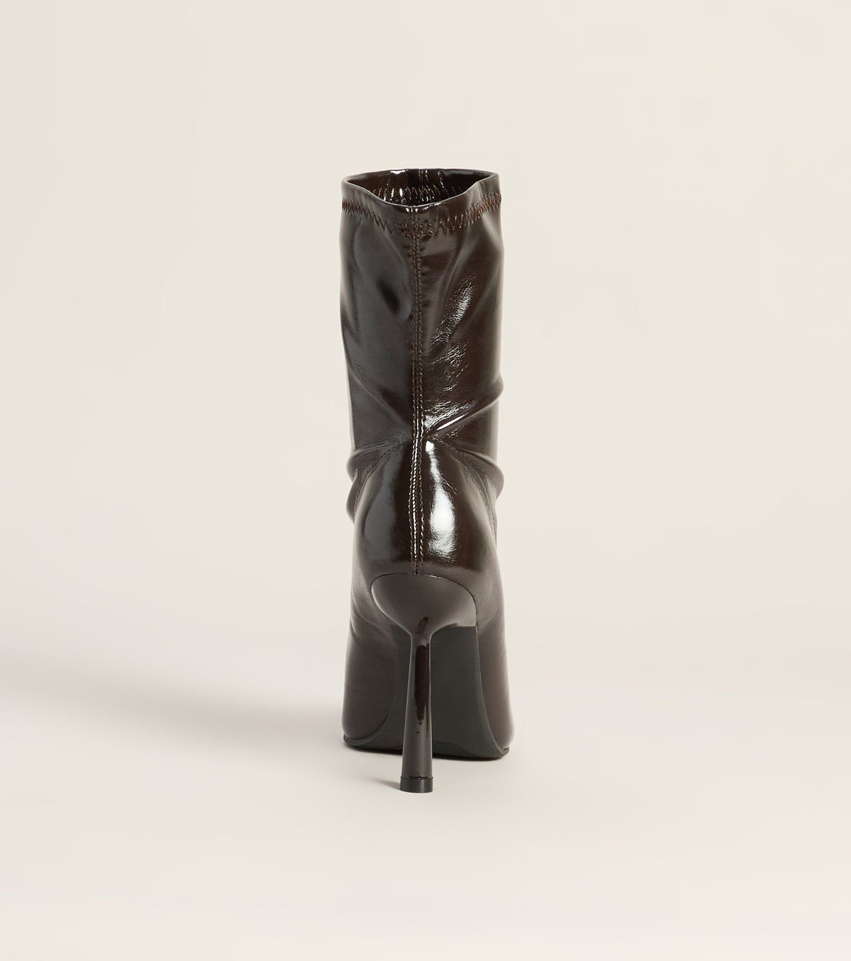 Sleek Stride Faux Leather Stiletto Booties