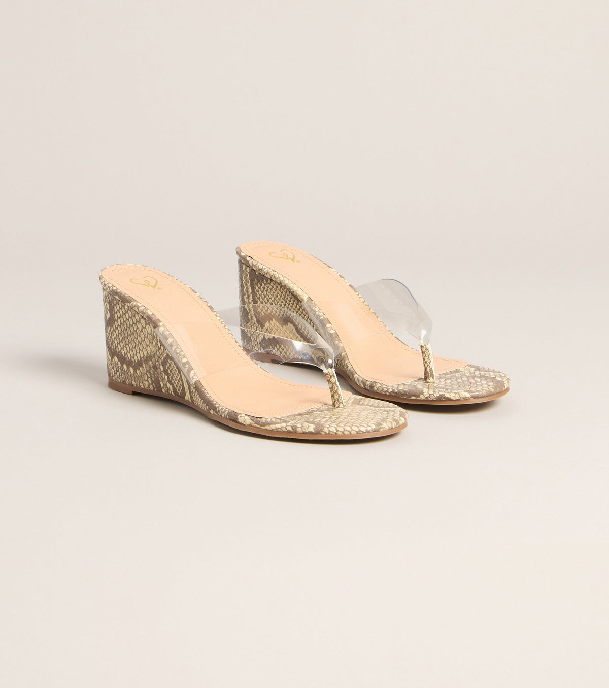 Statement Step Snake Wedges