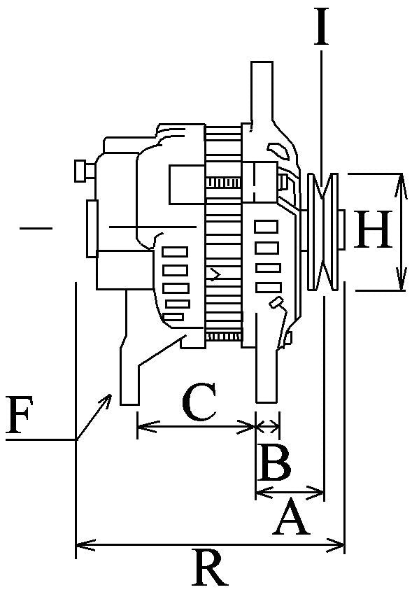 Dynamo Iveco 8140, 12 volt, 45 ampère