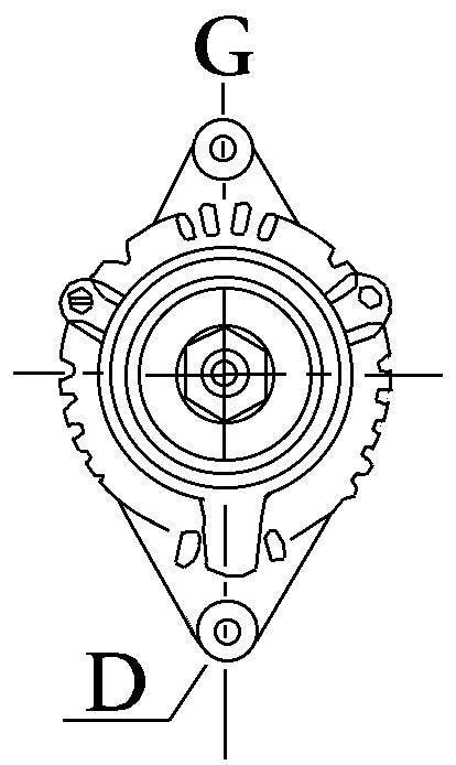 Dynamo Iveco 8140, 12 volt, 45 ampère