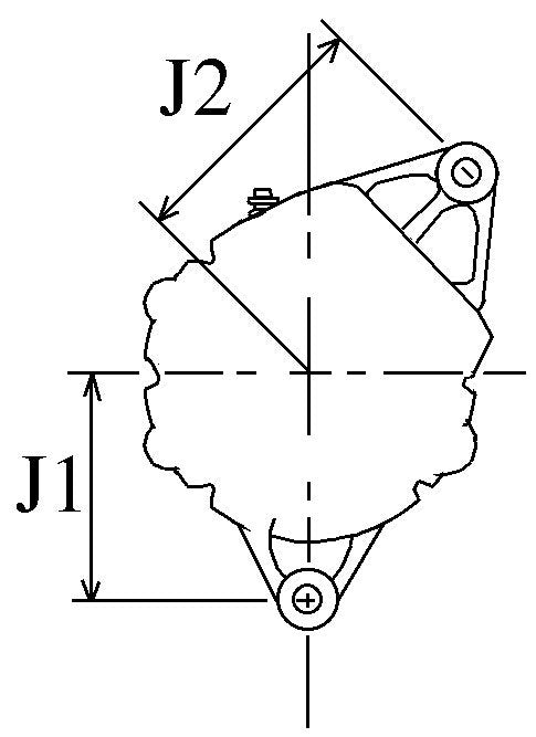 Dynamo Volvo penta D, TD, 24 volt, 55 ampère