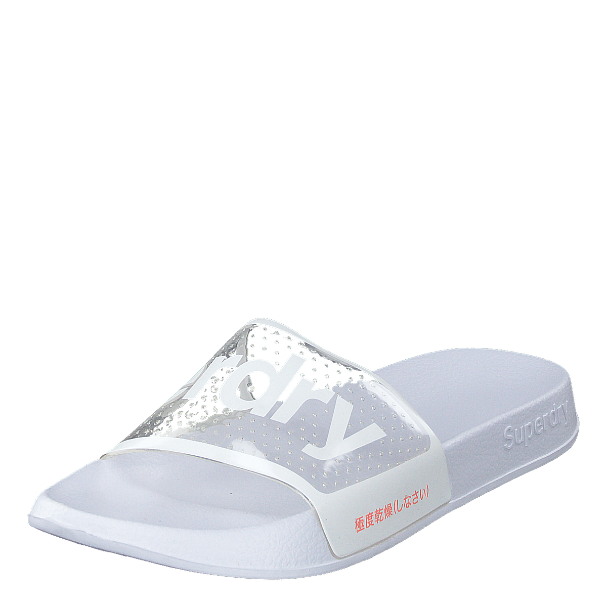 Superdry Perf Jelly Pool Slide Optic White