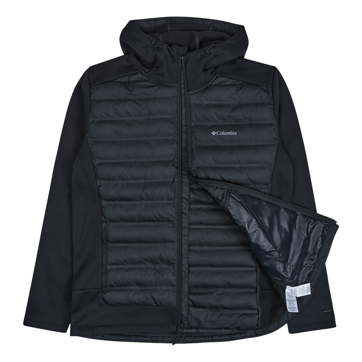 Out-shield™ Insulated Full Zip Shield Hybrid Hoodie-black