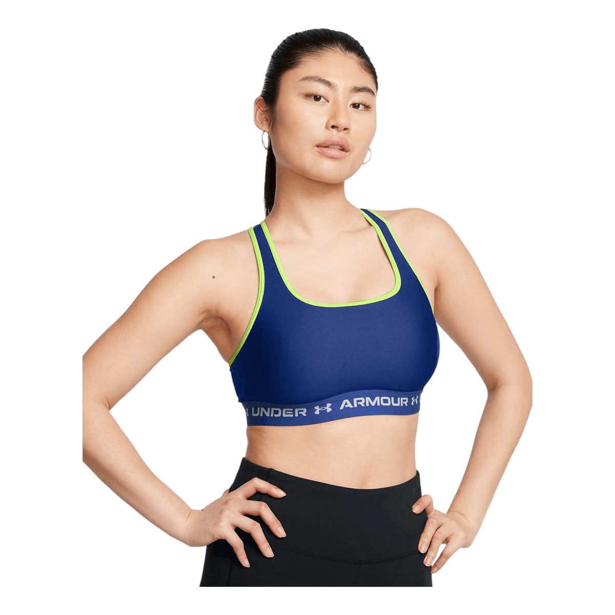 Crossback Mid Bra Tech Blue