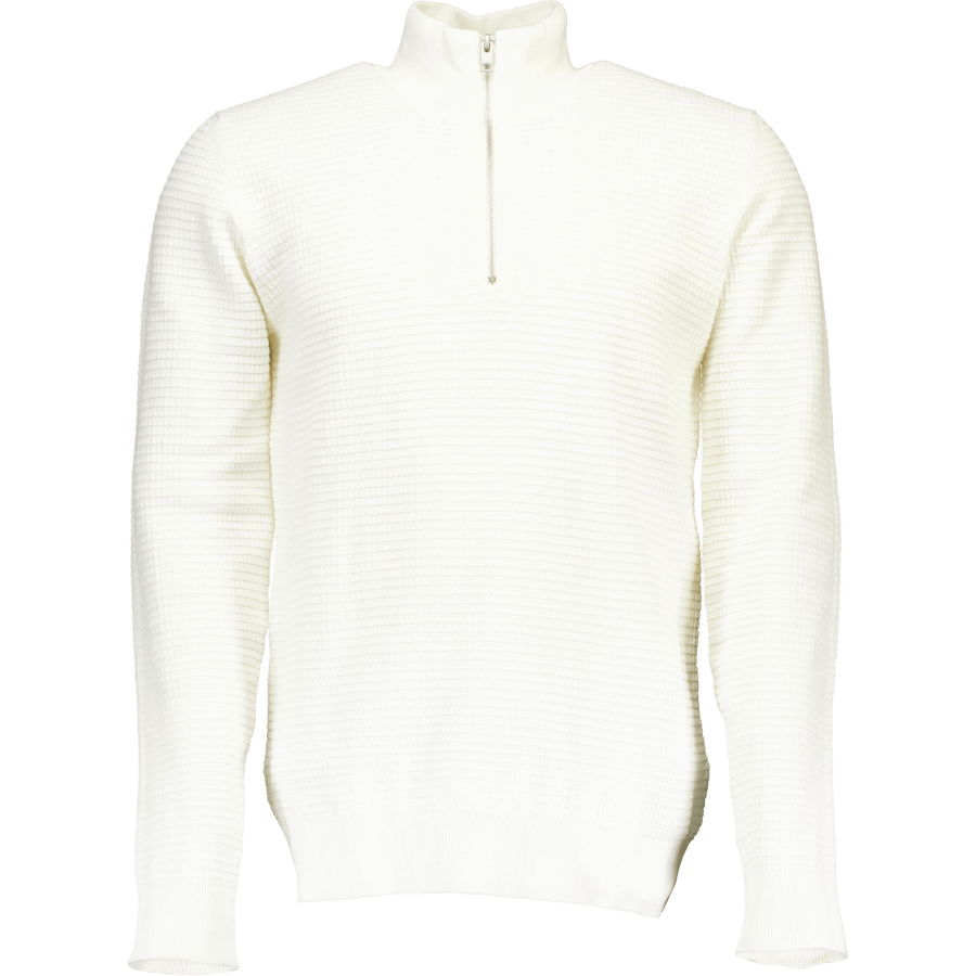 Half Zip Off White
