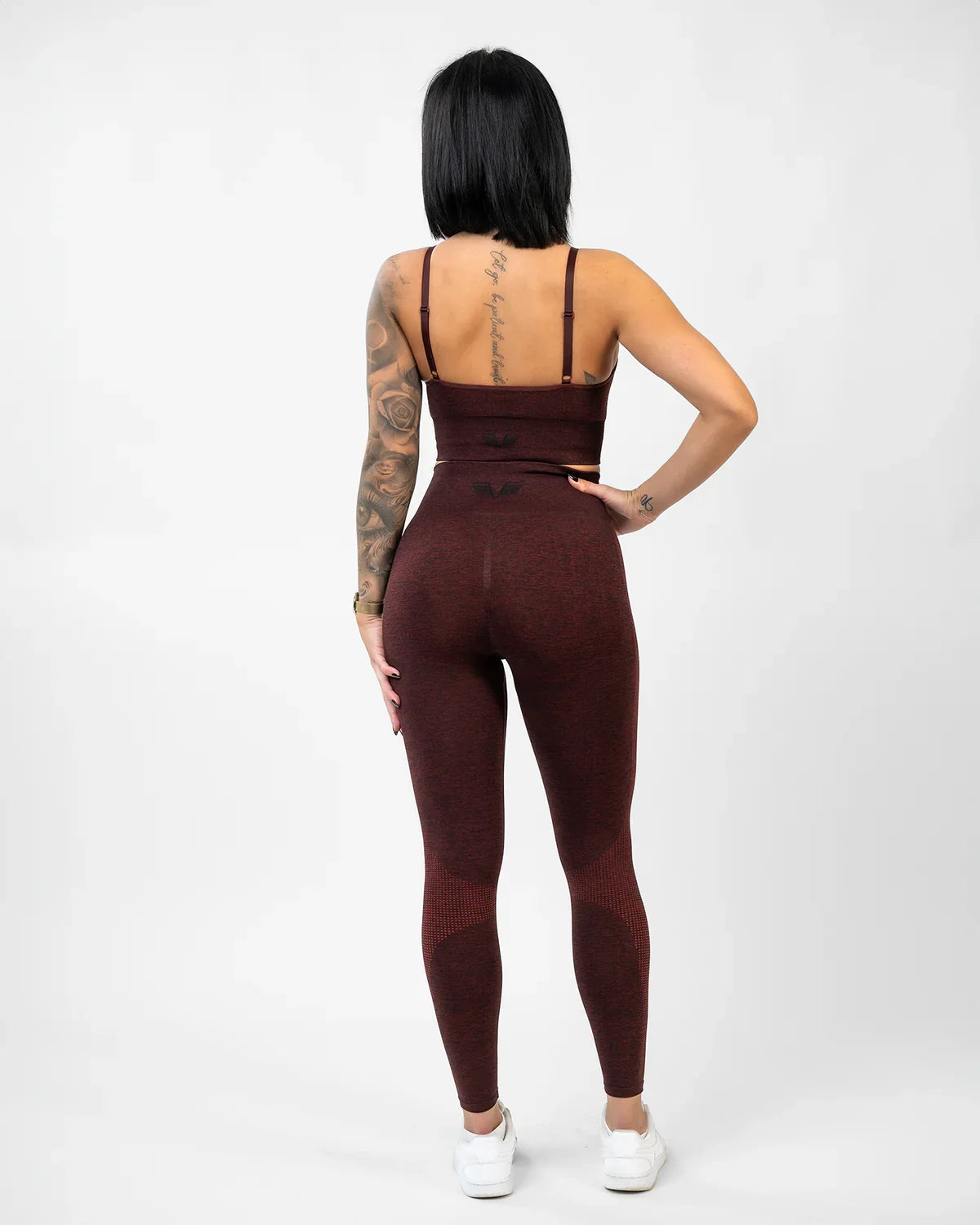 Seamless Booster Melange Tight Ruby