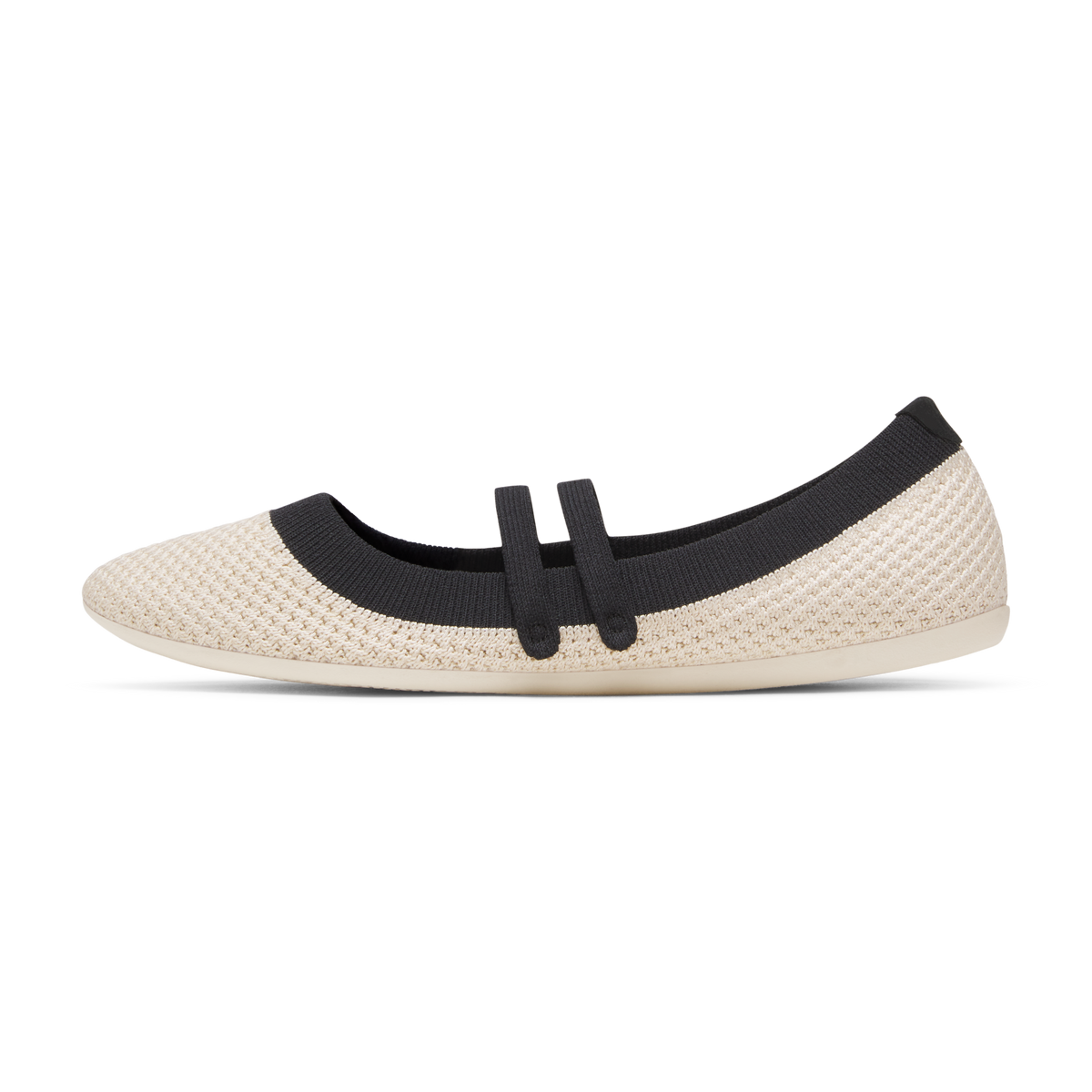 Breezer Mary Jane for Women - Warm White/Natural Black (Warm White Sole)