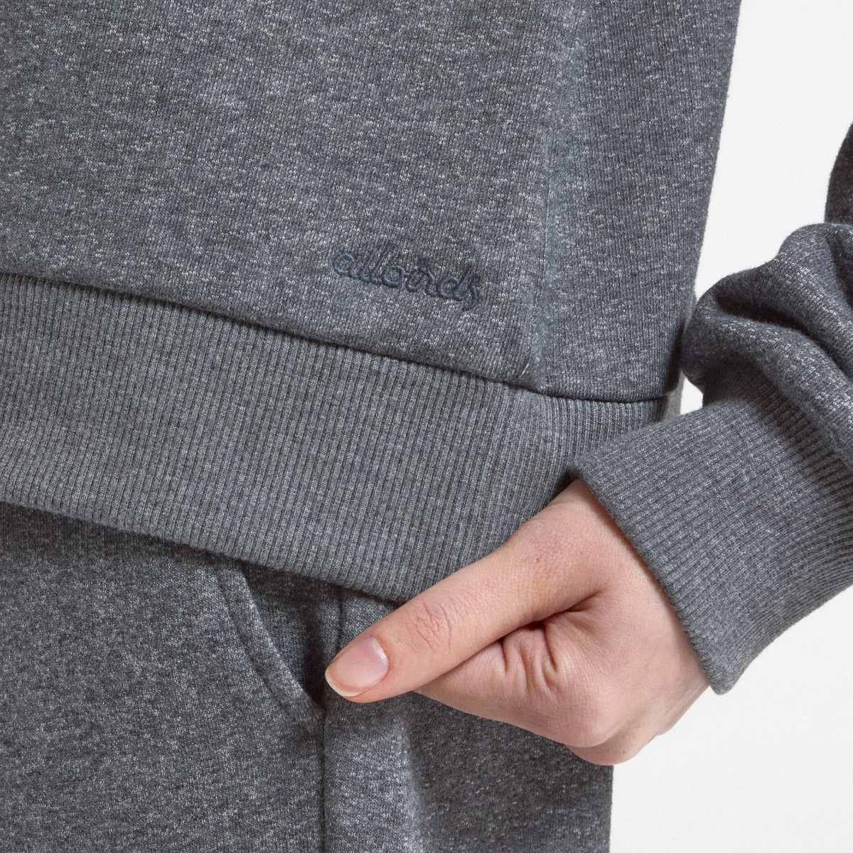 Women's Sweatshirt in a Merino Blend - Natural Grey Heather