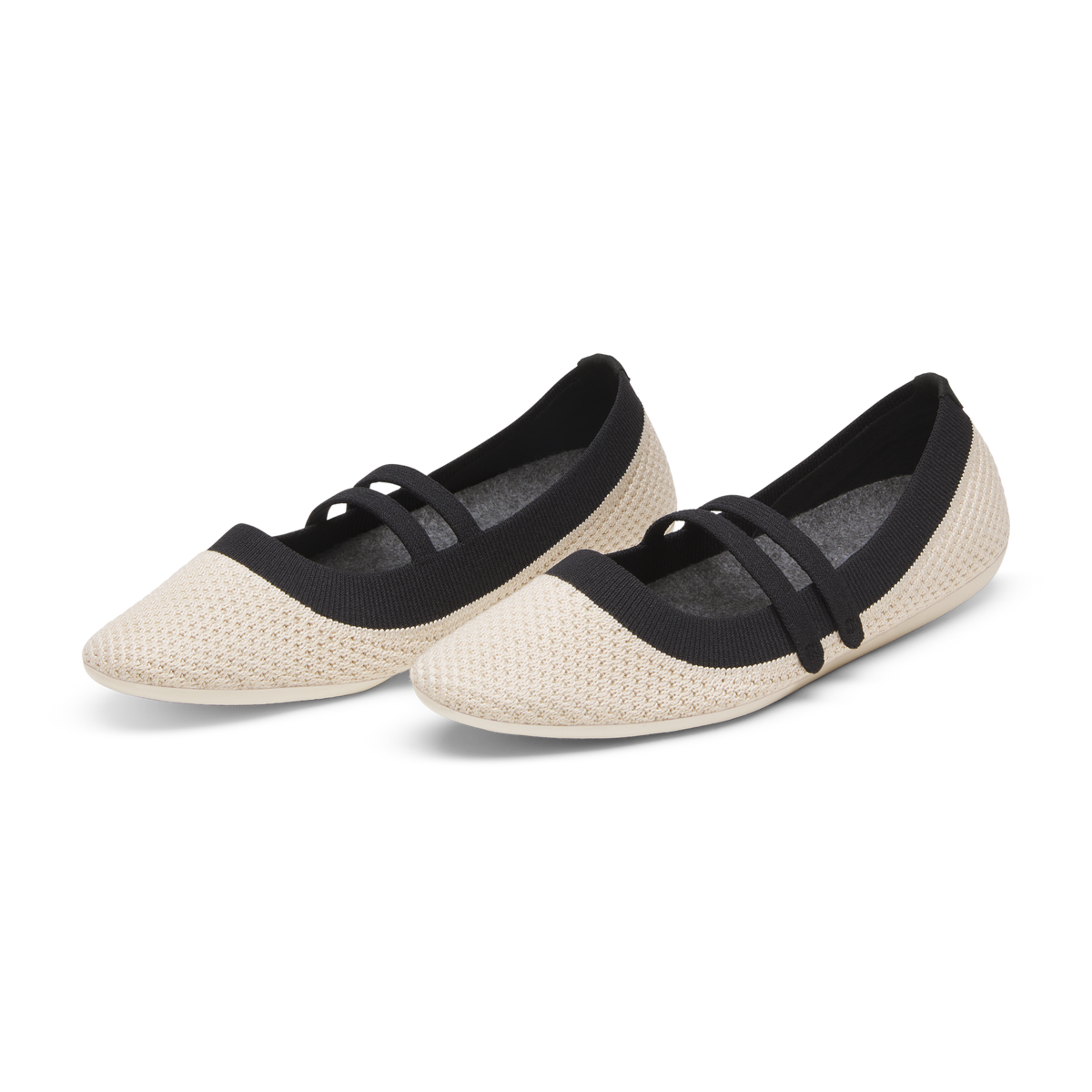 Breezer Mary Jane for Women - Warm White/Natural Black (Warm White Sole)