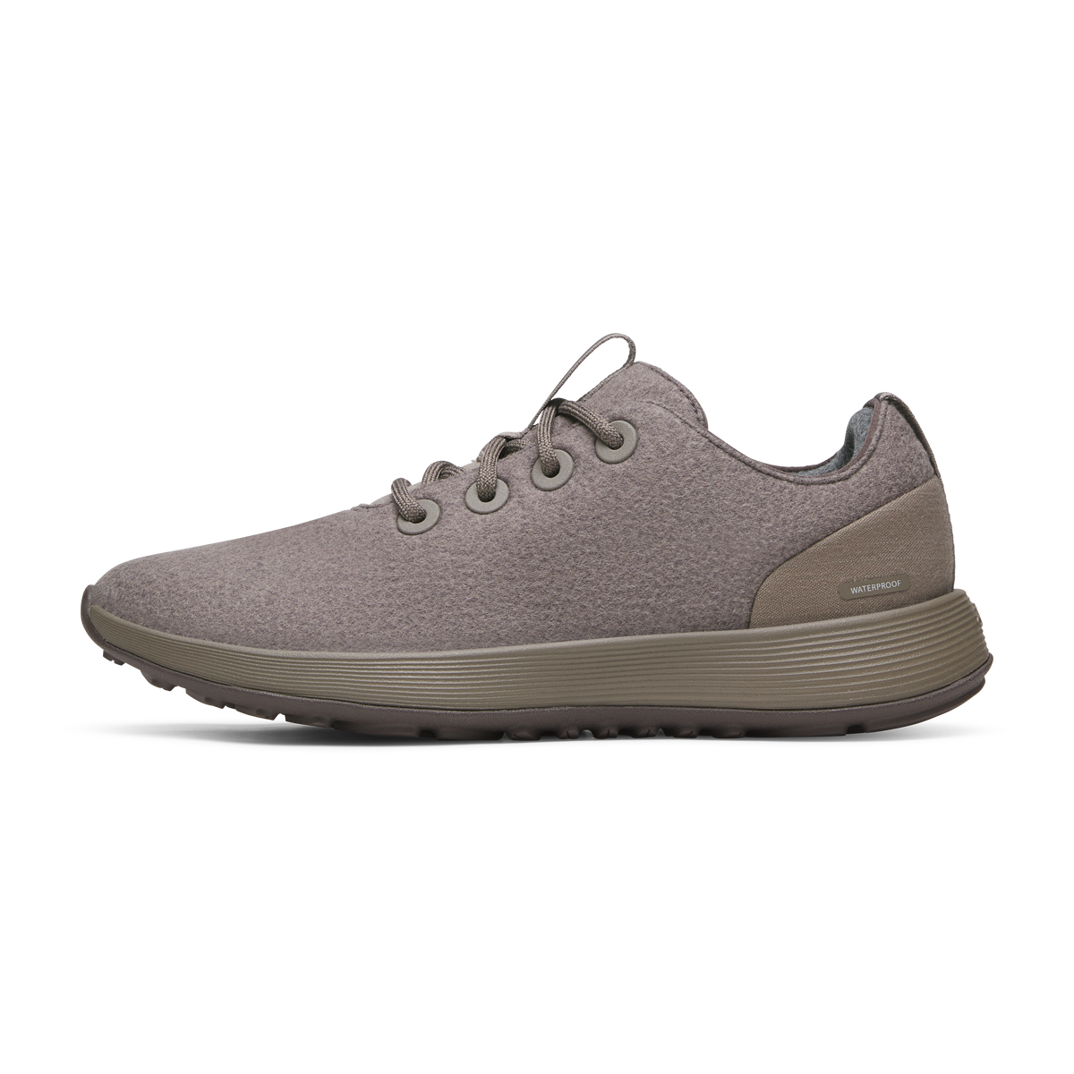 Men's Waterproof Wool Runner NZ in Weathered Brown (Weathered Brown Sole)