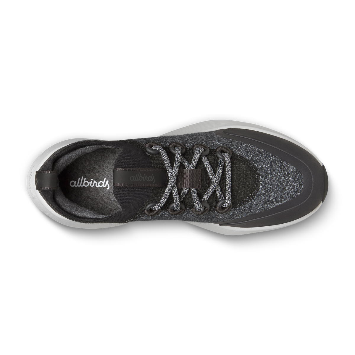 Women's Wool Strider in Dark Grey with Light Grey Sole