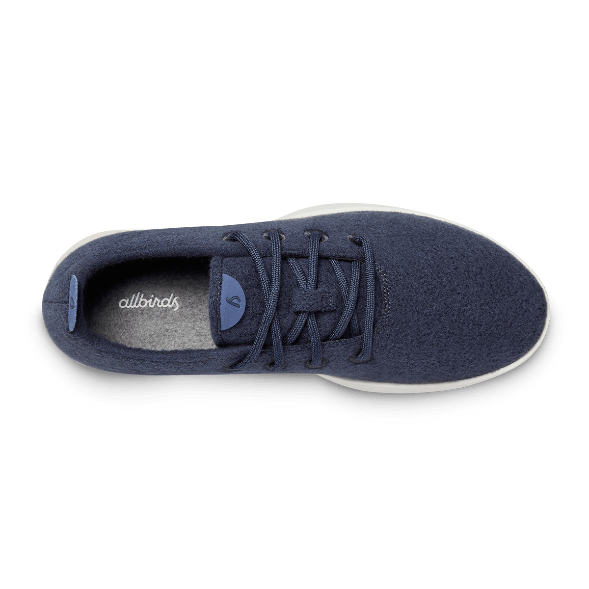 Men's Wool Runner in Hazy Indigo with Blizzard Sole