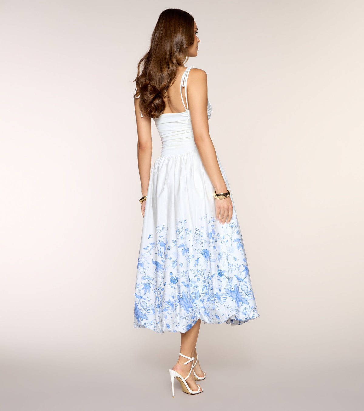 Clarie Floral Poplin A-Line Formal Dress