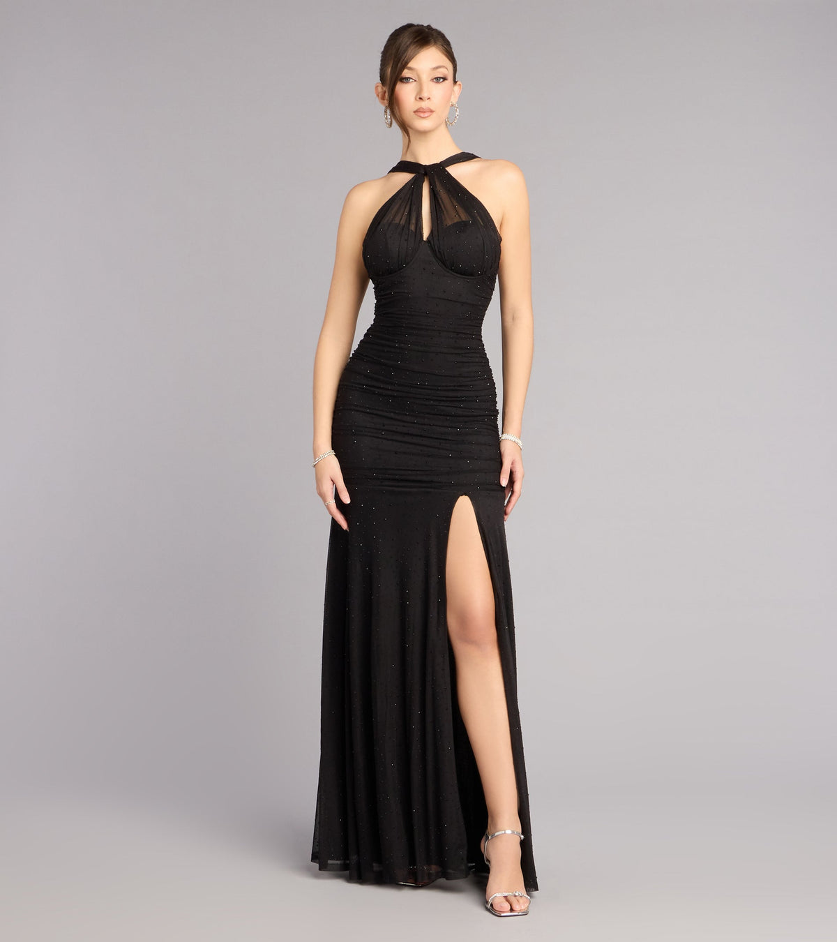 Brianne Mesh Convertible Formal Dress