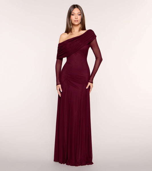 Adela One Shoulder A-Line Formal Dress