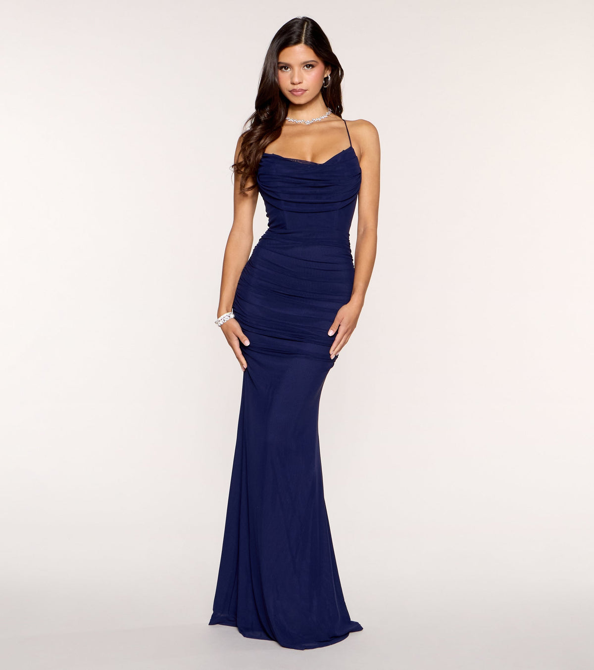 Aleah Corset Lace-Up Mermaid Dress